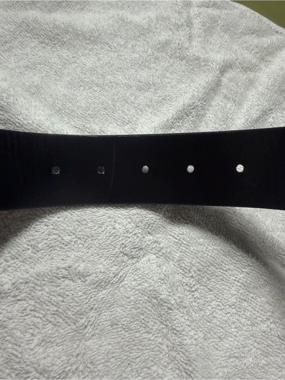 Michael Kors Black Faux Leather Women’s Belt with Silver Buckle M - Picture 7 of 7